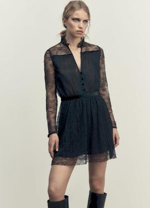 Мереживне плаття zara. хs
