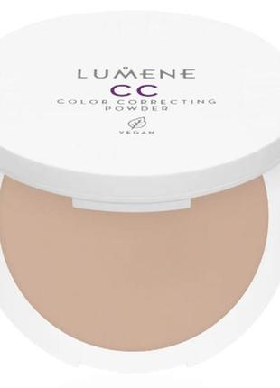 Пудра для обличчя lumene cc color correcting powder 03