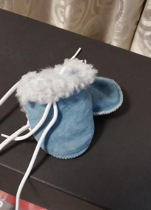 Нові рукавички для малюків  з овчини5 фото