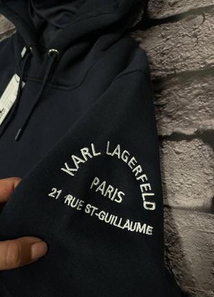 Чоловіче худі karl lagerfeld чорний / теплі толстовки від карл4 фото