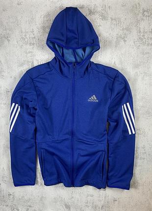 Adidas fz hood: стильний синій худі для активного комфорту