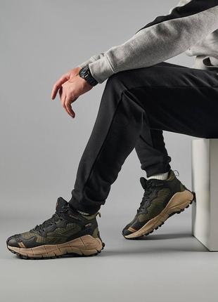 Зимние мужские кроссовки reebok zig kinetica &lt;unk&gt; edge khaki fur7 фото