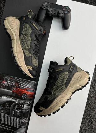 Зимние мужские кроссовки reebok zig kinetica &lt;unk&gt; edge khaki fur2 фото