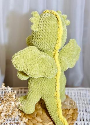 Игрушка ручной работы, динозаврик, вязаная игрушка, вязаные игрушки, новогодняя...