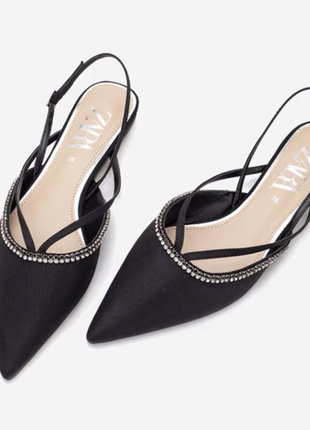 Туфли балетки нарядные от zara