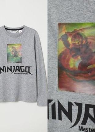 Детский реглан для мальчика ninjago ниндзя lego р.3/4, р.104 h&amp;m