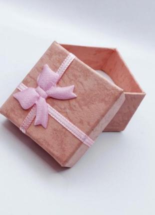 Коробочка для украшений подарочная коробка для сережек кольца подвески3 фото