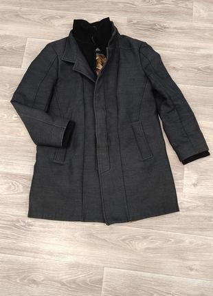 Пальто куртка мужская zara стильная серая