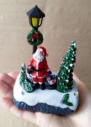 Новогодний светодиодный светильник, сувенир на подарок, декоративная фигурка с...