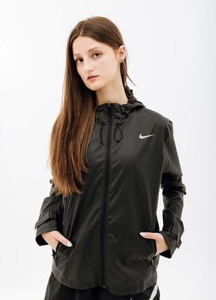 Женская куртка nike w nk essential jacket  черный m (7dcu3217-010 m)