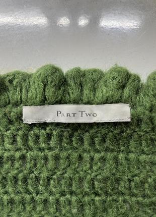 Шерстяная тёплая шаль, мохер, платок бактус, треугольный шарф, косынка, премиум бренд.