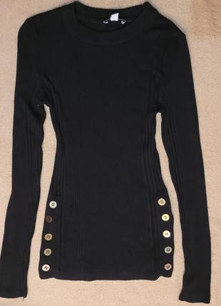 Черная женская кофта с пуговицами s topshop2 фото