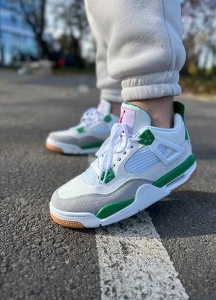 Кросівки air jordan 4 retro x sb pine green