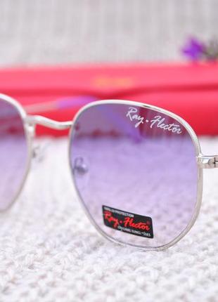 Солнцезащитные круглые очки ray flector rf9172 фото