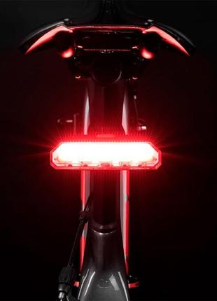 Задний велосипедный фонарь rockbros tl1901wr30 красный с желтым (rb-tl1901wr30-2197)
