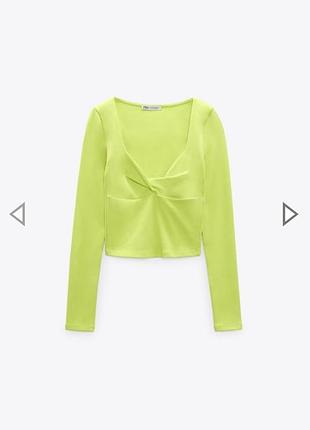 Топ zara лонгслів zara лонгслив 6
