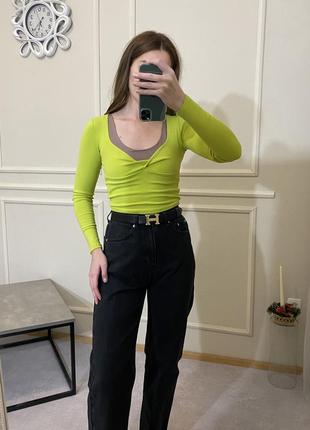 Топ zara лонгслів zara лонгслив 9