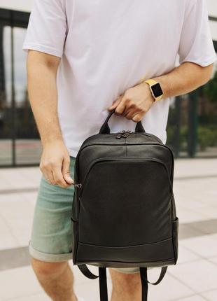 Мужской качественный и стильный рюкзак urban из натуральной кожи2 фото