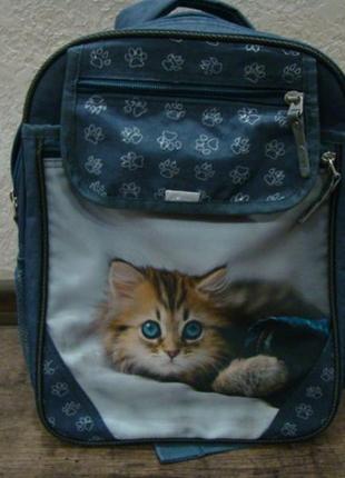Продам рюкзак школьный bagland (котенок)1 фото