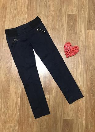 Крутые штаны брюки темно синий размер s