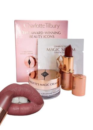 Набір charlotte tilbury помада charlotte tilbury pillow talk medium1 фото