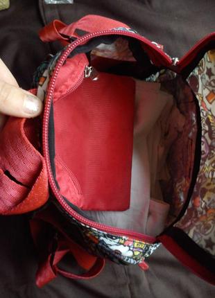 Красный/разноцветный детский/взрослый рюкзак bagland (багленд) анюта дизайн 194 фото