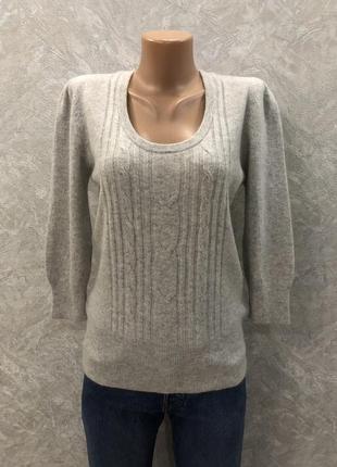 Светр з укороченим рукавом 100% кашемір