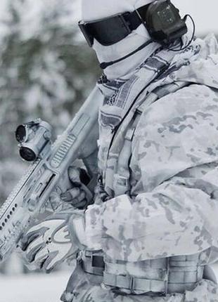Камуфляжный костюм военный маскхалат multicam alpine зима мультикам + подарок3 фото