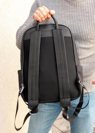 Мужской качественный и стильный рюкзак crop из натуральной кожи6 фото