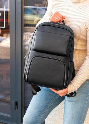 Мужской качественный и стильный рюкзак charge из натуральной кожи2 фото