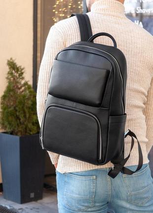 Мужской качественный и стильный рюкзак charge из натуральной кожи4 фото