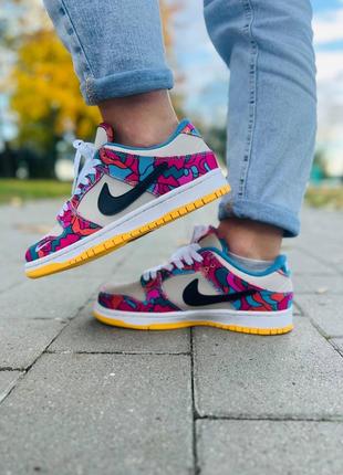 Кроссовки sb dunk low para multi color