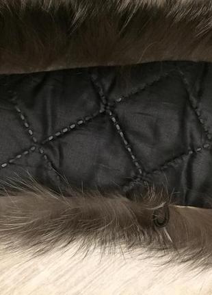 Воротник чернобурка hand made