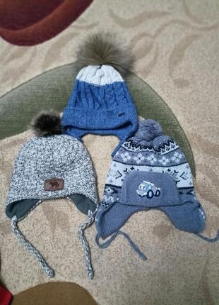 Зимові шапки для хлопчика 4-5 років1 фото