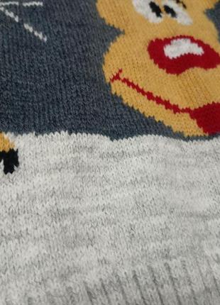 Новорічний зимомий теплий светр ,кофта для хлопчика 110-1163 фото