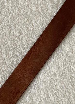 Коричневый кожаный ремень, ремень из натуральной кожи