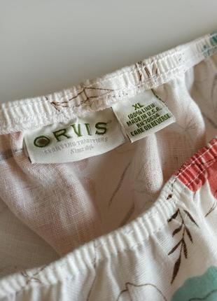 Красивая качественная летняя юбка миди из натуральной ткани 100% лен6 фото