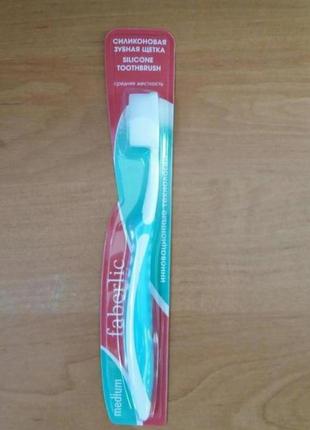 Фаберлик зубная щётка силиконовая зеленая1 фото