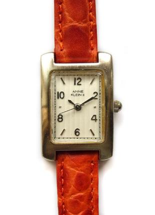 Anne klein 10/2464-5 часы из сша рельефный циферблат кожа мех. al214 фото