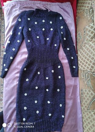 Платье вязаное!3 фото