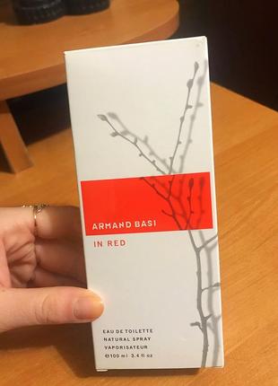 Туалетная вода armand basi in red