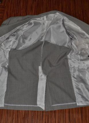 Пиджак жакет в плоскую легкую летнюю шерсть carl gross5 фото