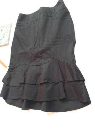 Черная эффектная юбка-миди с бантом redhering4 фото