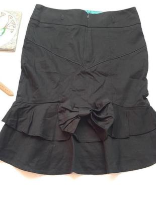 Черная эффектная юбка-миди с бантом redhering5 фото