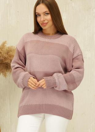 Женский свитер свободного кроя размер 48-549 фото