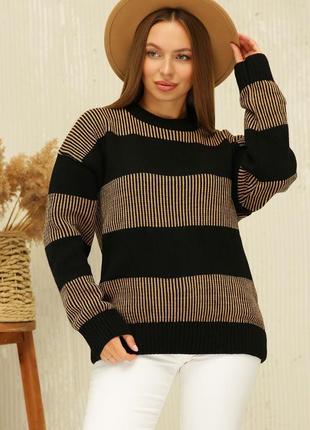 Женский свитер свободного кроя размер 48-54