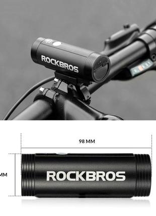 Фара велосипедна rockbros r1-400 4 режими 400 люменів cree xpg чорний (rb-r1-400-2448)7 фото