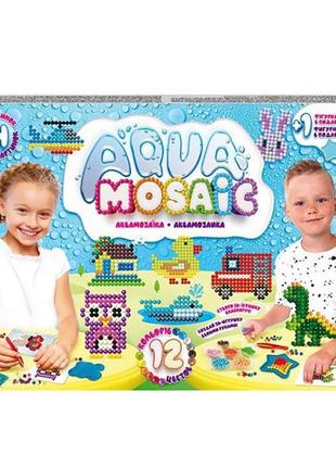 Набір креативної творчості "aqua mosaic" am-01-03, 12 кольорів бусинок