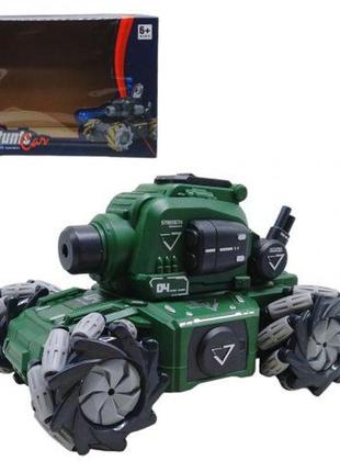 Танк-трюкач на радиоуправлении "drift stunt car" (зеленый)
