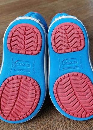 Crocs зимние сапоги с подсветкой р.25(c8)7 фото